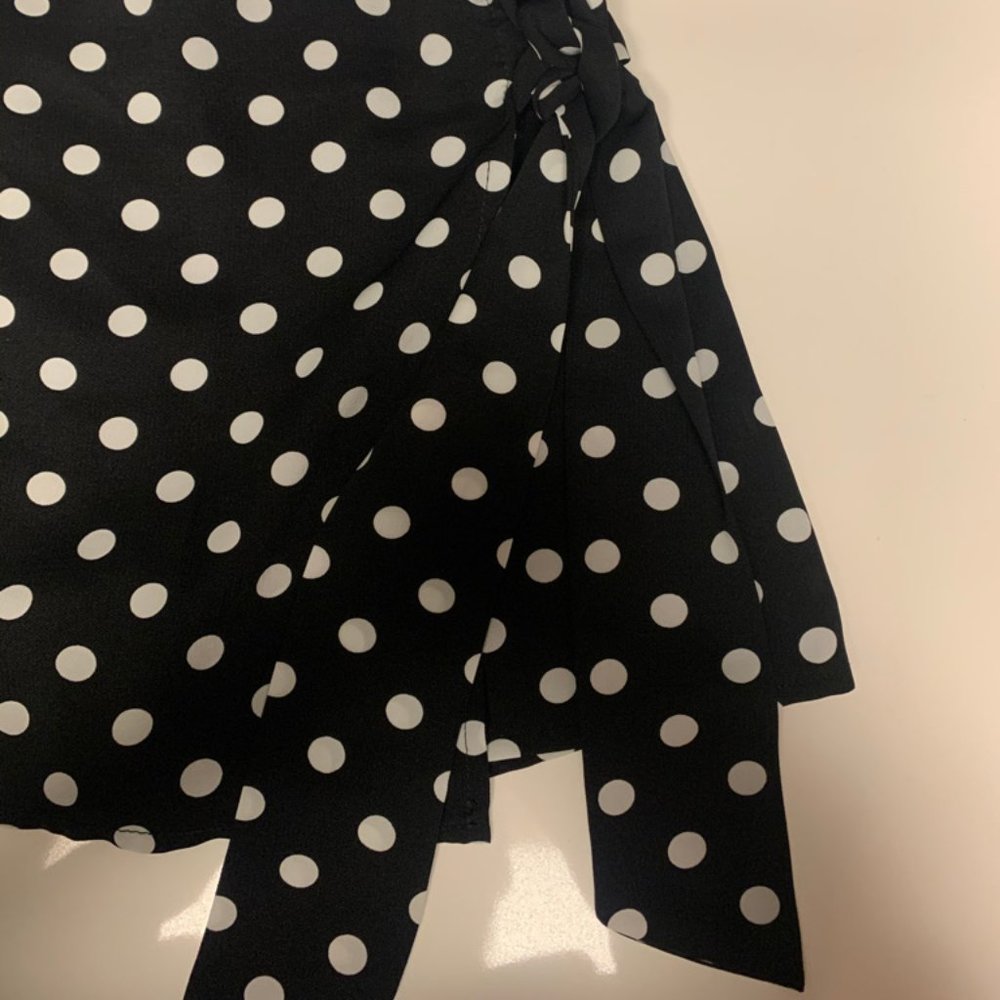 Princess Polly Polka Dot Wrap Mini Skirt / Skort - Picture 3 of 8